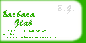 barbara glab business card